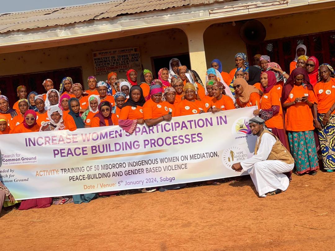 Training of indigenous women in Sabga on Peace and Security